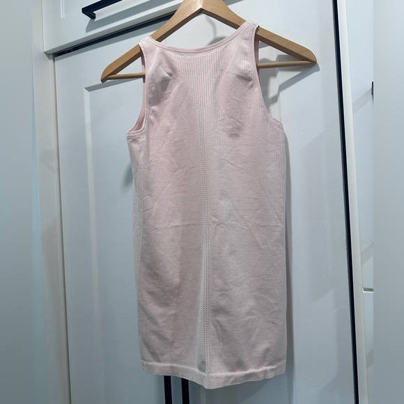 Athleta Ribbed Tank Top Scoop Neck Size L Blush Pink - Picture 3 of 6